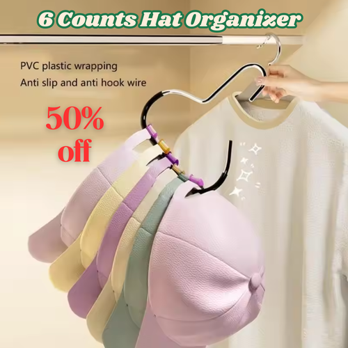 6 Counts Hat Hanger for Closet