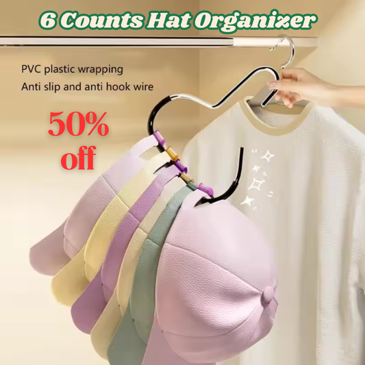 6 Counts Hat Hanger for Closet