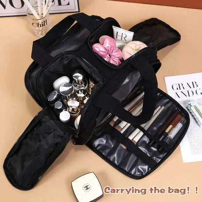 Large Capacity Travel Makeup Bag With Compartments