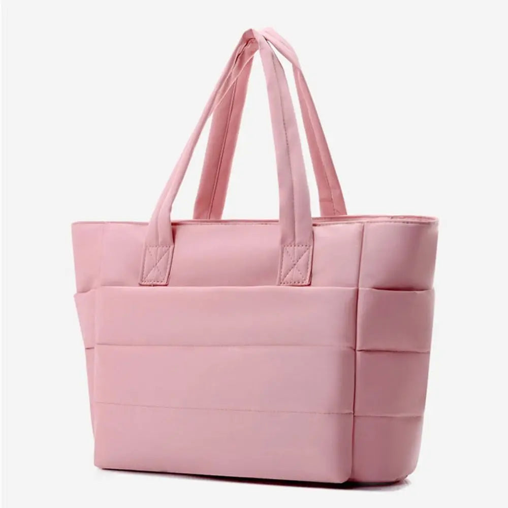 Large Quilted Laptop Tote Bag