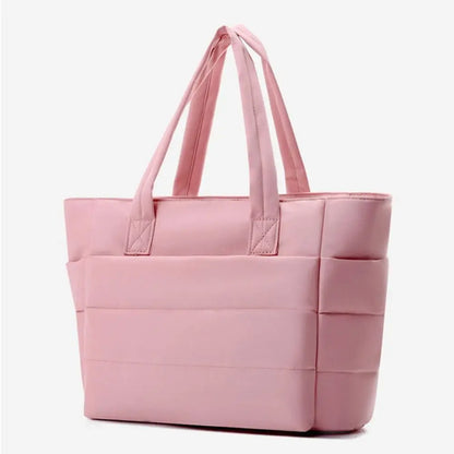 Large Quilted Laptop Tote Bag