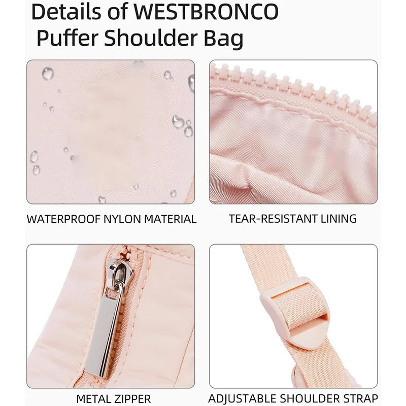 Quilted Puffer Shoulder Bag - BAGS