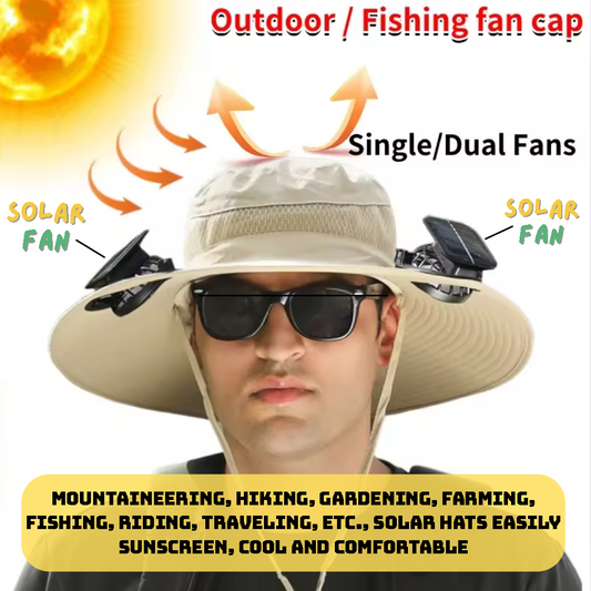 Solar Fan Outdoor Fishing Hat